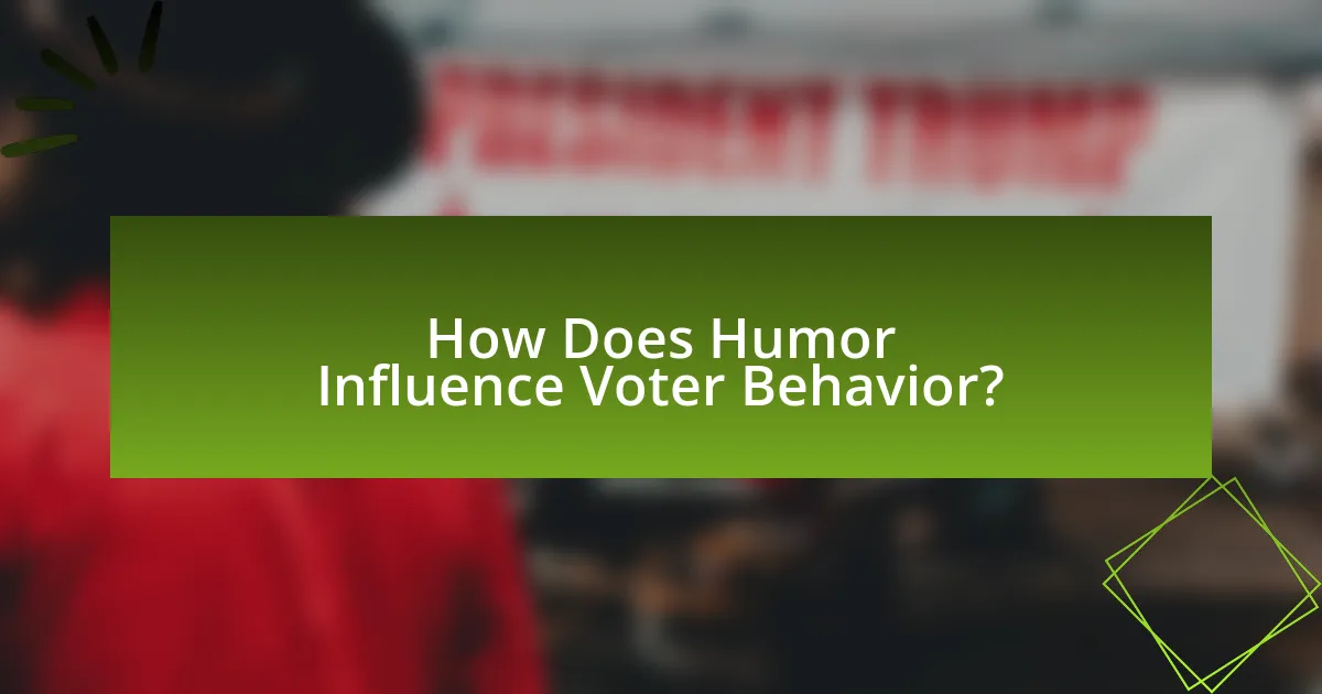 How Does Humor Influence Voter Behavior?