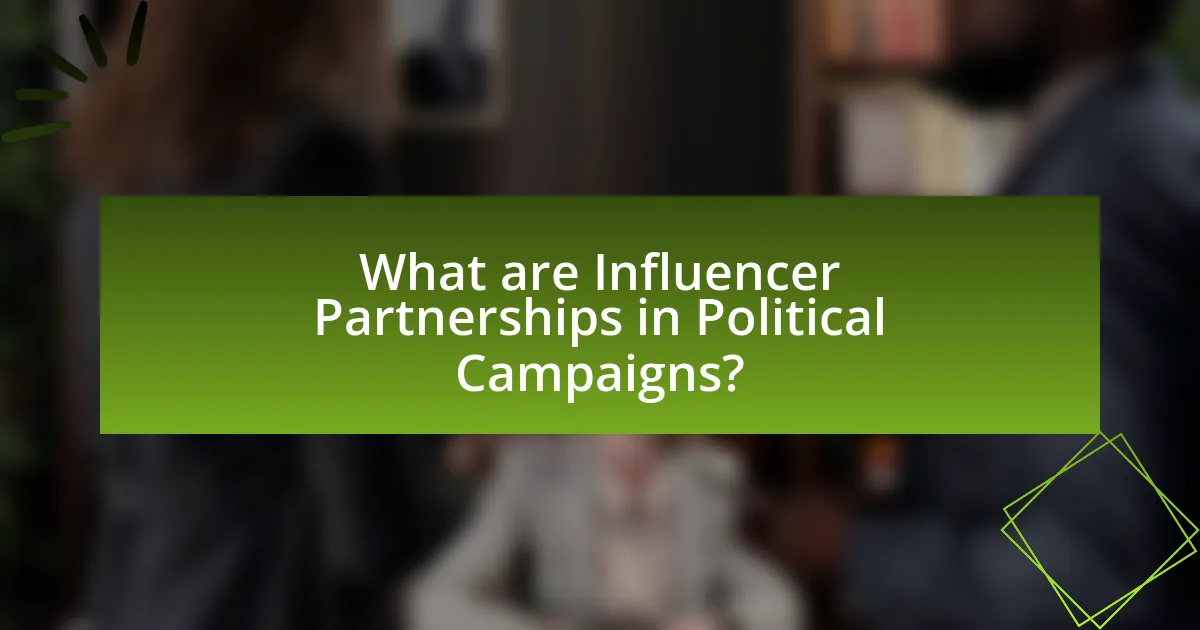 What are Influencer Partnerships in Political Campaigns?