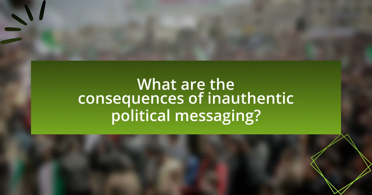 What are the consequences of inauthentic political messaging?