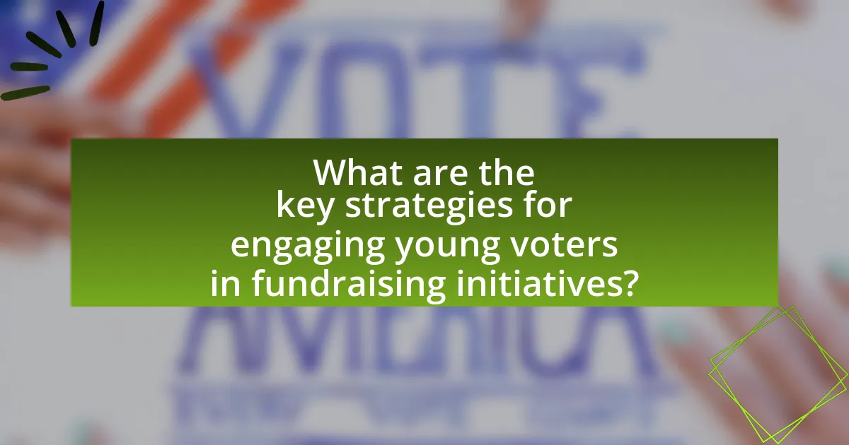 What are the key strategies for engaging young voters in fundraising initiatives?