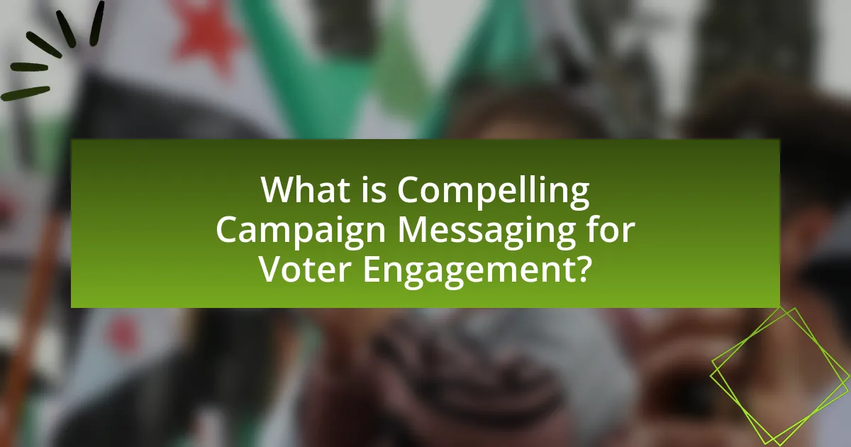 What is Compelling Campaign Messaging for Voter Engagement?